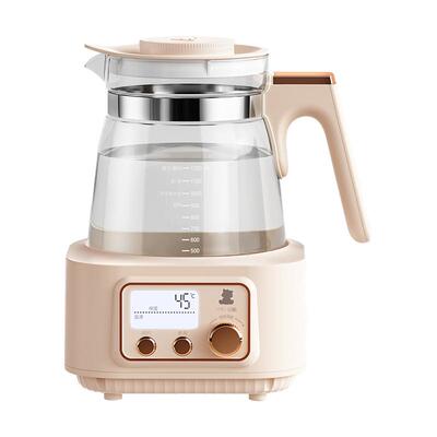 小白熊全玻璃材质恒温壶