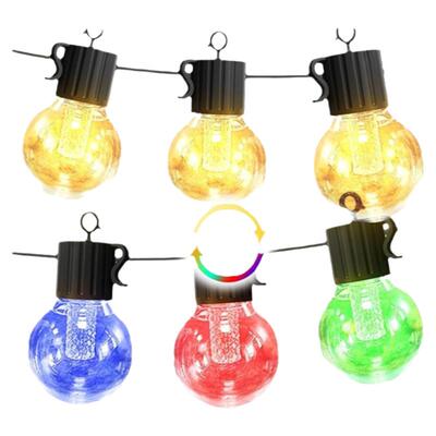 户外防水跑马灯遥控变色闪灯灯串