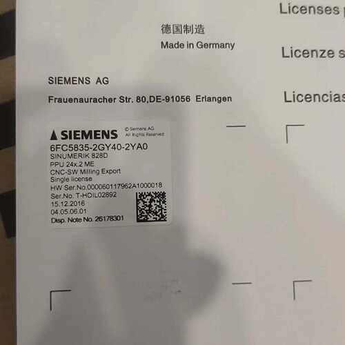 溢价-6FC5835-2GY40-2YA0卡