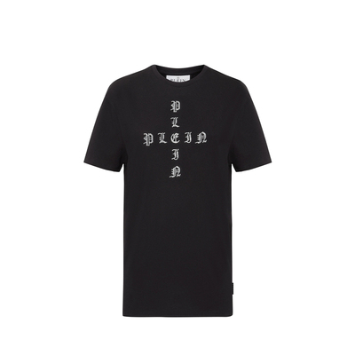 PHILIPP PLEIN 2026年 女士GOTHIC PLEIN圆领短袖哥特式风格T恤
