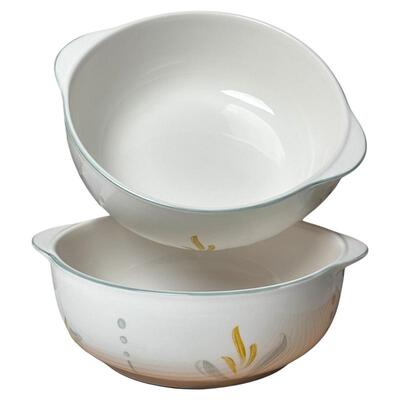 【破损包赔】陶瓷双耳大汤碗