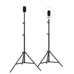 手机直播支架自拍杆三脚架网红抖音拍摄专用网课考研复试神器桌面追剧多功能360旋转可升降调节俯仰拍支撑架