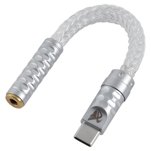 typec转3.5解码耳放hifi小尾巴16股纯银安卓苹果15/16手机转接线