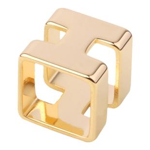 原创设计钛钢光面丝巾扣简约奢华百搭披肩扣小方巾扣丝巾好伙伴