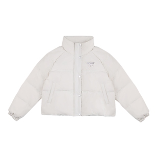 BOYLONDON冬女款时尚好看保暖百搭立领短款羽绒服W28902