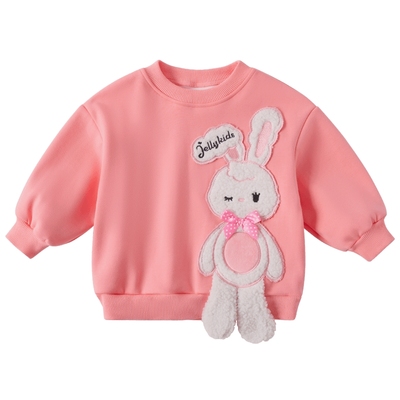 杰里贝比女童加绒卫衣