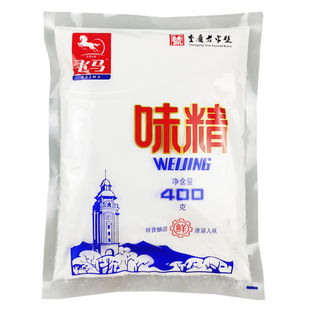 重庆飞马味精400g100g粉末味精炒菜速溶加盐味精家用火锅调味料