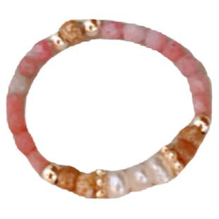 馨米娅波西米亚风天然淡水珍珠串珠戒指女2026年新款爆款手饰指环