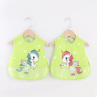 Два куска рисового кармана (единорог) зеленый