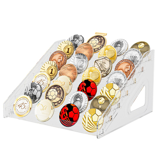 奖牌收纳展示架放马拉松金牌神器亚克力装荣誉徽章吧唧纪念章阶梯