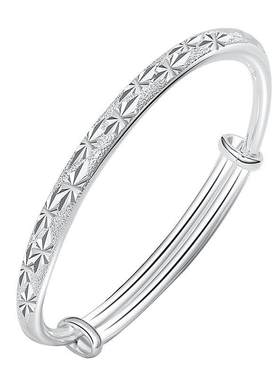 多款式可选-9999足银手镯送妈妈