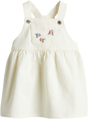 HM童装女婴裙子2024夏季新款舒适可爱斜纹布背带连衣裙1131112