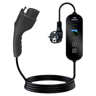 TYPE1美标充电枪Europe PLUG欧标插头16A3.5KW交流随车充桩彩屏