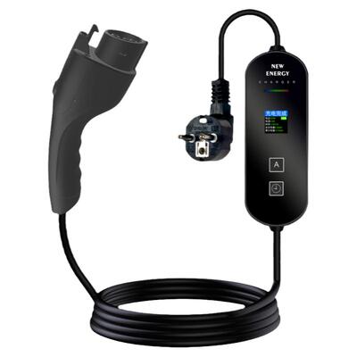 TYPE1美标充电枪Europe PLUG欧标插头16A3.5KW交流随车充桩彩屏