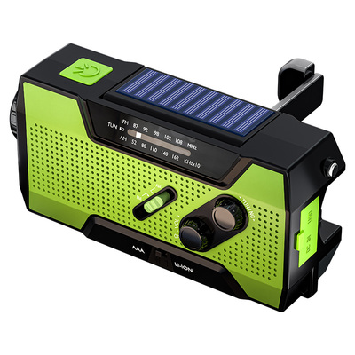 战备应急手摇发电手电筒收音机太阳能强光超亮多功能防灾储备物资