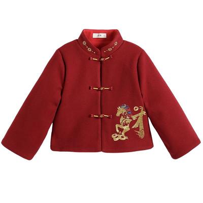 罗蒙儿童外套马年本命年拜年服