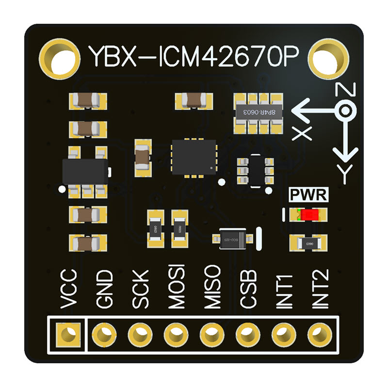 全新现货YBX-ICM42670P六轴加速度计陀螺仪传感器模块 支持STM32