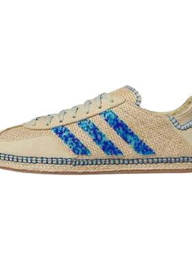 CLOT x Adidas Gazelle 亚麻卡其色 男女低帮复古休闲板鞋 IH3641