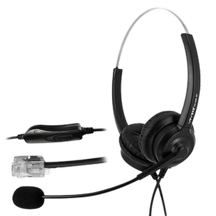 YEY/亚尔亚 VE120D-MV呼叫中心话务员带麦 头戴式耳机 电话机专用