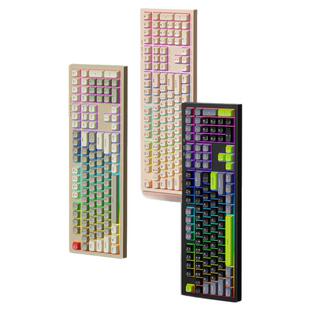 爱国者有线键盘炫彩发光游戏电竞女生办公家用机械手感键盘FG108