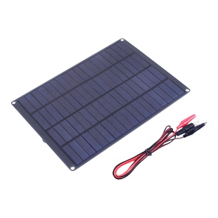 12V 20W高输出太阳能电池板带电夹充电器DC充电器控制器户外野营