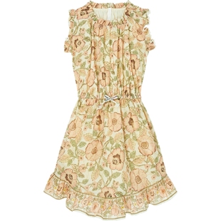 【折扣】Zimmermann 夏季女童童装钩编边饰印花连衣裙