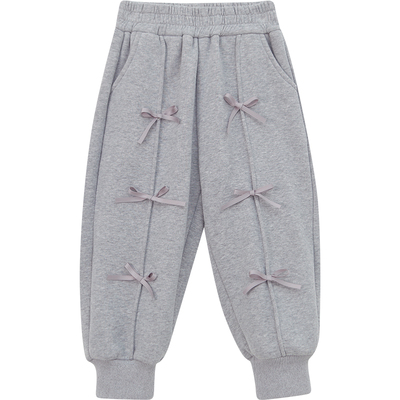 加绒保暖蝴蝶结休闲裤！！