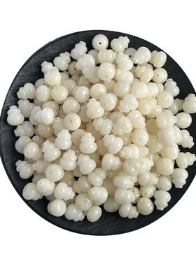 天然菩提根雕刻葫芦小件星月菩提文玩佛珠串珠手串饰品diy配件