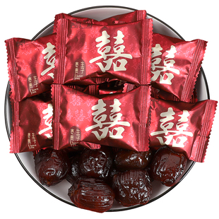 金元满吉时一刻大喜阿胶枣结婚订婚喜糖喜事伴手礼喜枣散装零食