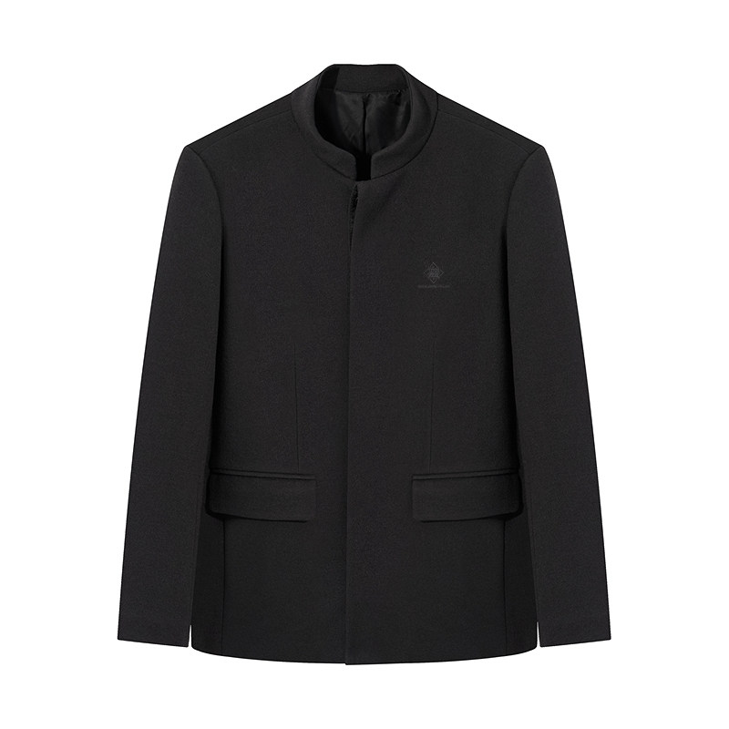 柒牌中华立领含羊毛商务西服男