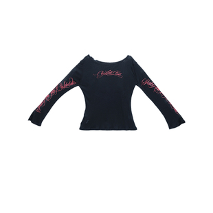 CBXLAB街舞潮牌韩系微透纯欲辣妹罩衫美式高弹亲肤跳舞长袖上衣女