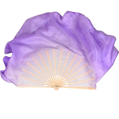 真丝舞蹈扇子双面长古典舞大圆扇