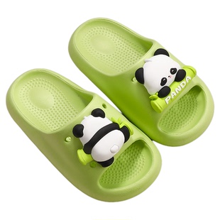 熊猫儿童拖鞋女孩防滑女童凉拖男孩室内夏季洗澡女款亲子可爱男童