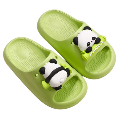 熊猫儿童拖鞋女孩防滑女童凉拖男孩室内夏季洗澡女款亲子可爱男童