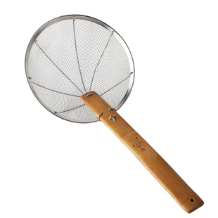 富杰细网大漏勺30目12目8目过滤网大号笊篱捞面漏网不锈钢捞勺