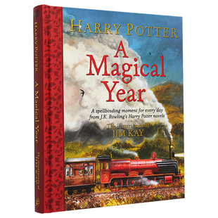 哈利波特精装彩绘插图版  哈利波特魔法一年 神奇的一年 英文原版 哈利波特全彩绘本 吉姆凯 JK罗琳 Harry Potter A Magical Year