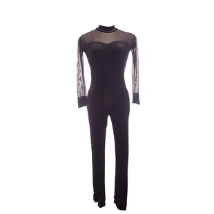 福诺7色选儿童成人花样滑冰服长袖连体训练表演skating bodys丝绒