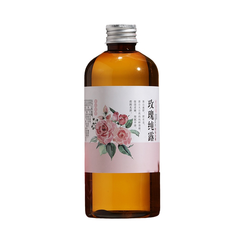 大马士革玫瑰纯露玫瑰花水植物 补水保湿喷雾精油湿敷水爽肤水