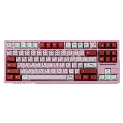 金熙达令Darling主题热升华原厂机械键盘键帽客制化粉色143键全套