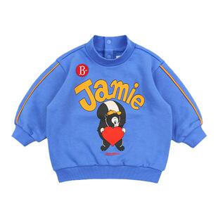 BEBEDEPINO贝贝品诺冬季儿童卫衣男童女童半高领长袖上衣