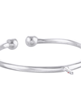 简约可粘珍珠针式托戒圈戒指空托