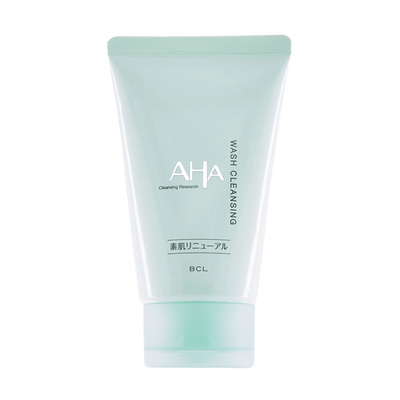 BCL日本AHA苹果酸补水保湿洗面奶角质护理深层清洁毛孔洁面乳2支