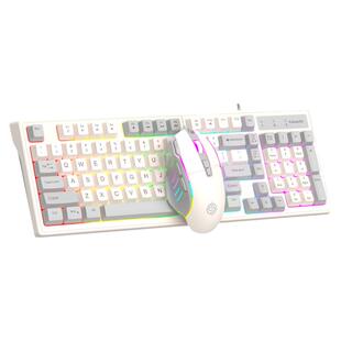 蝰蛇KM800机械手感游戏键盘鼠标套装有线USB电脑笔记本女生98键CF