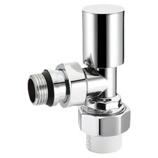 暖气片专用铜角阀PPR热熔阀门小背篓暖气铝塑管卡压式直阀门配件