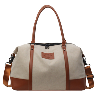 旅行包女轻便行李包短途出差大容量帆布手提包外出旅游健身托特包