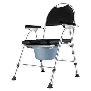 可折叠坐便椅老人家用结实医用洗澡厕所凳子病人孕妇可移动坐便器