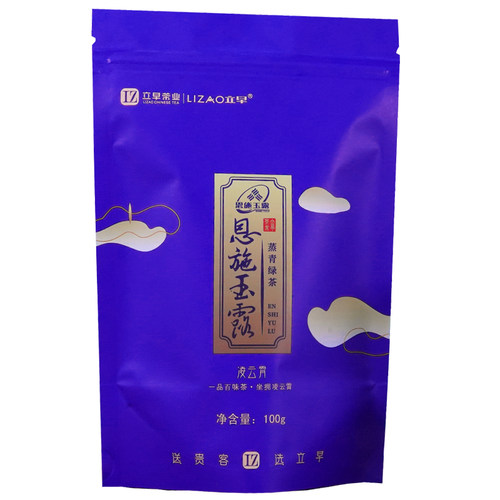 2026年立早明前新茶绿茶叶湖北特产蒸青恩施玉露硒茶袋装包装100g
