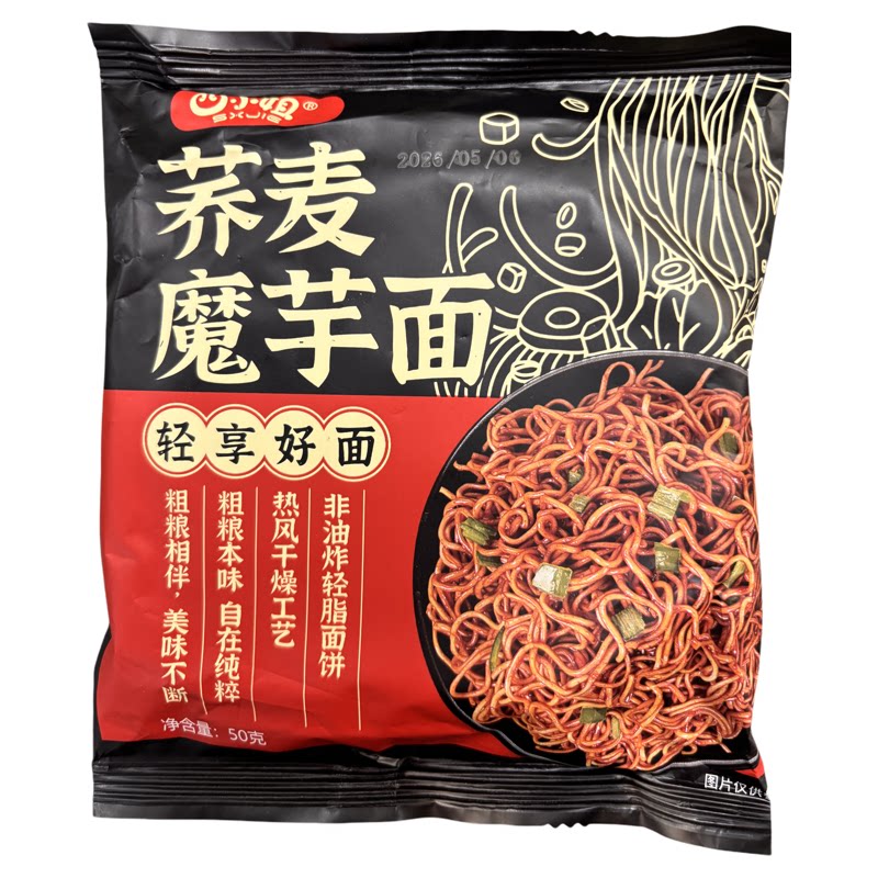 四小姐荞麦魔芋面免煮非油炸0脂
