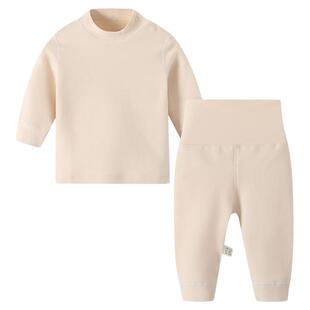 宝宝加厚保暖内衣纯棉婴儿套装秋冬季男女儿童无骨内衣裤子二件装