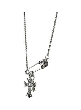 阿馨yolo辣妹双十字架项链女